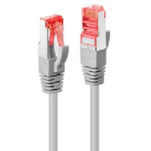 Lindy 1m Cat.6 S/FTP Cable - Grey - 1 m - Cat6 - S/FTP (S-STP) - RJ-45 - RJ-45